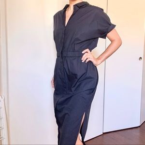 COS Oversized Navy Shirt Dress